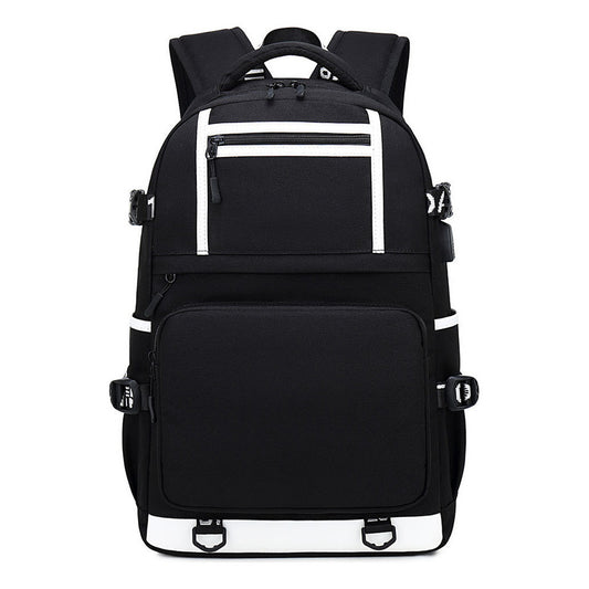 Fashion Printed Usb Youth Student Backpack For Men And Women, Backpack For Leisure Travel Bag