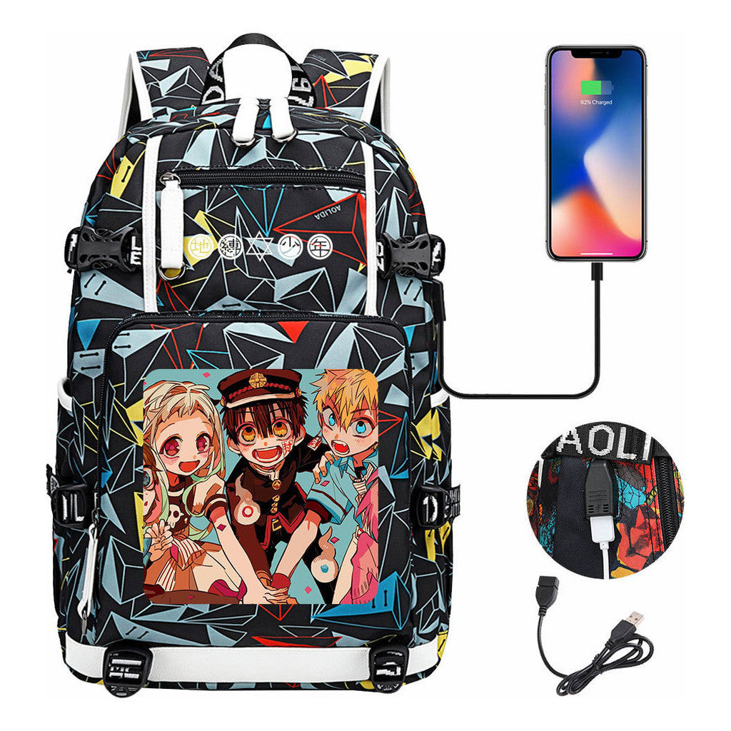 Usb Large Capacity Youth Student Backpack For Men And Women's Leisure Travel Backpack