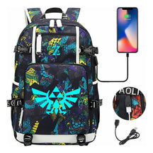 Legend Of Zelda Usb Youth Student Backpack For Men And Women's Leisure Travel Backpack