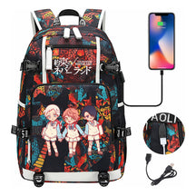 Promised Dream Island Usb Large Capacity Student Backpack Leisure Travel Backpack