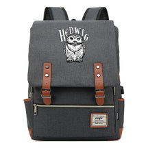School Of Witchcraft And Wizardry Youth Student Backpack Usb Men's And Women's Leisure Belt Buckle Backpack