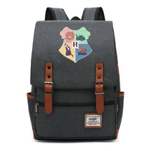 School Of Magic Printed Schoolbags For Young Students, Casual Belt Buckles And Classic Backpacks