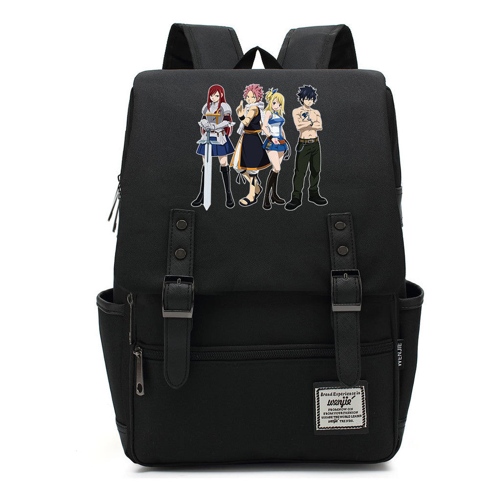 Printed Schoolbags Young Students And Classic Backpacks With Belt Buckles Men And Women.