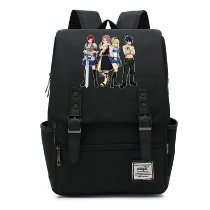 Printed Schoolbags Young Students And Classic Backpacks With Belt Buckles Men And Women.