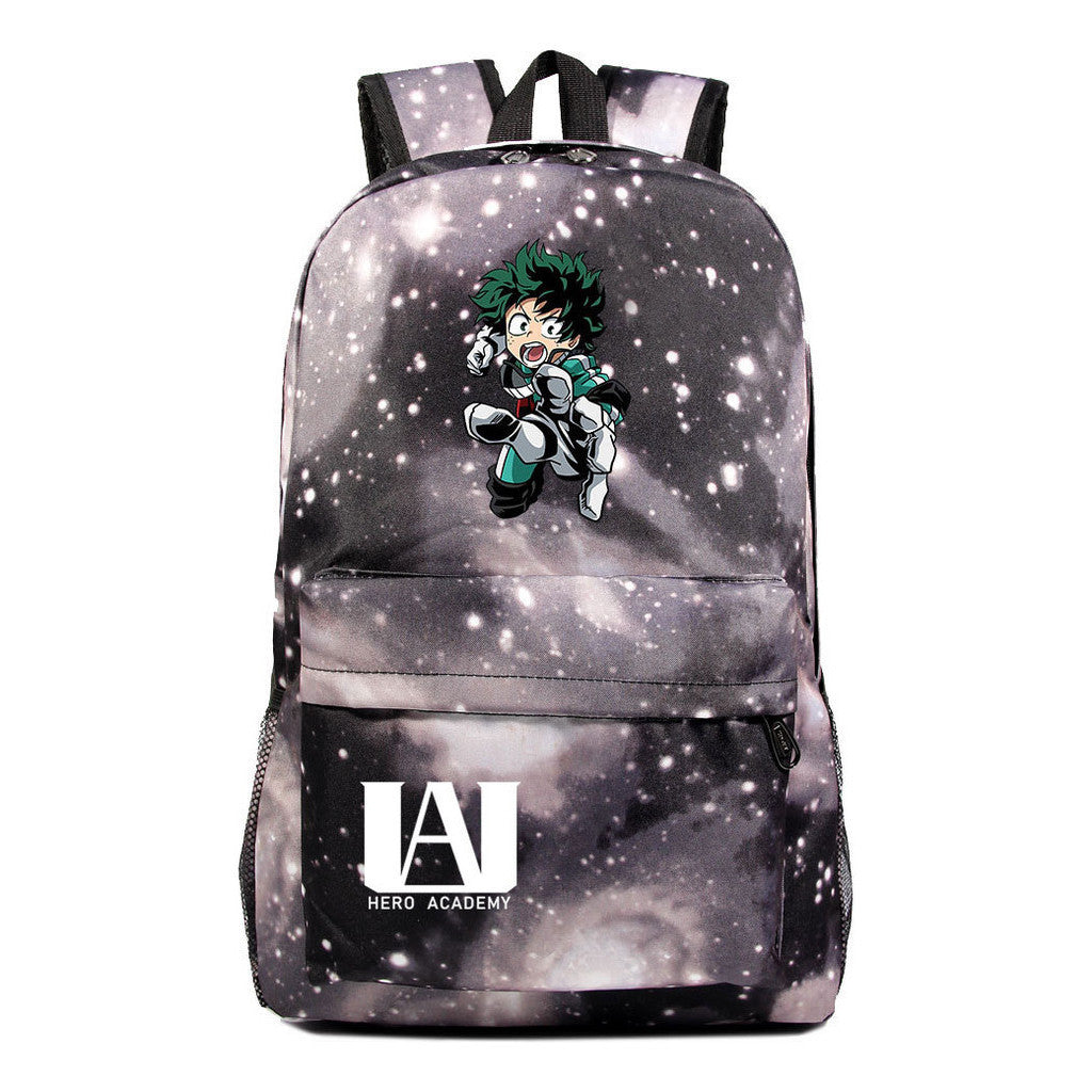 Cartoon Fashion Anime My Hero Academy Printed Youth Student Backpack Men's And Women's Leisure Backpack
