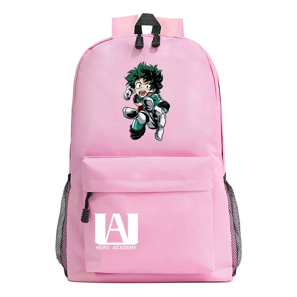 Cartoon Fashion Anime My Hero Academy Printed Youth Student Backpack Men's And Women's Leisure Backpack