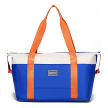 Contrast Color Luggage Bag, Travel Bag, Large Capacity Wet Dry Separation Sports And Fitness Bag, Shoulder Bag