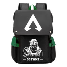 Apex Hero Print Usb Charging Cap Head Style Student School Bag Casual Backpack