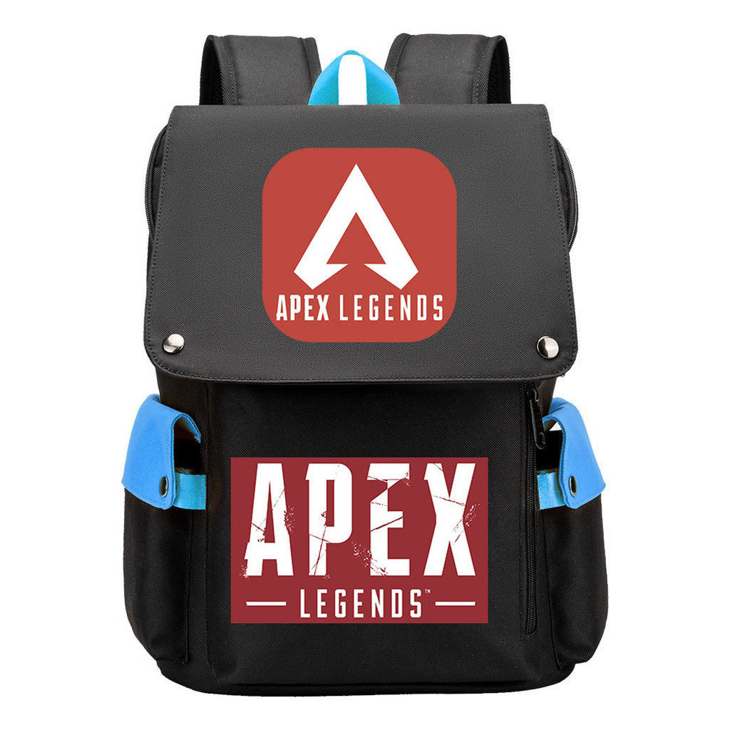 Apex Hero Print Usb Charging Cap Headpiece Student Backpack Leisure Backpack