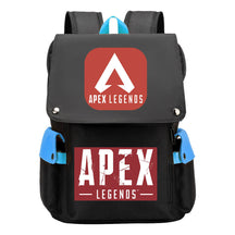 Apex Hero Print Usb Charging Cap Headpiece Student Backpack Leisure Backpack