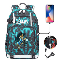 Legend Of Zelda Printed Youth Student Backpack For Men And Women With Large Capacity Leisure Travel Backpack