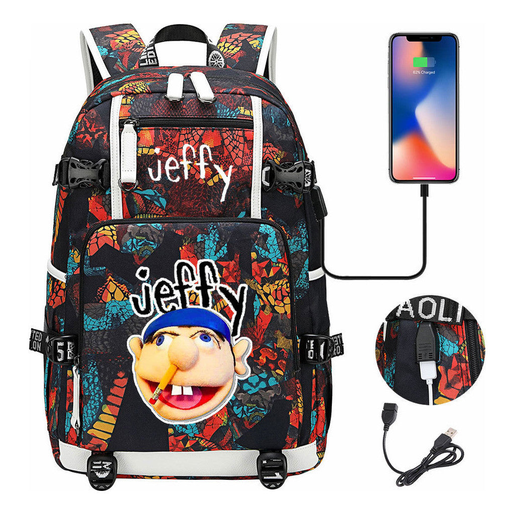 Printed Teenage Student Backpack, Men's And Women's Backpacks, Leisure Travel Backpacks