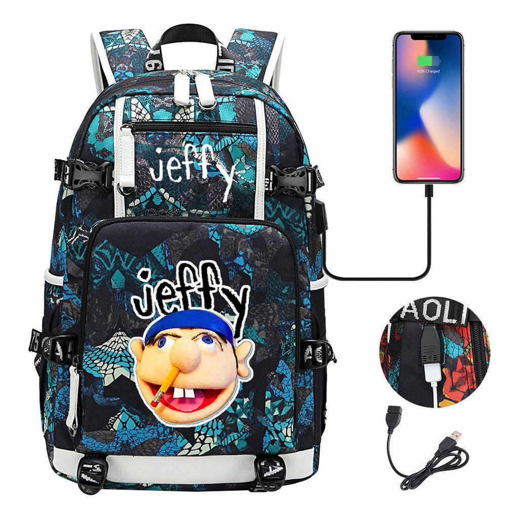 Printed Teenage Student Backpack, Men's And Women's Backpacks, Leisure Travel Backpacks