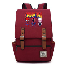 Superhero Print Youth Student Backpack For Men And Women, Casual Belt Buckle, Classic Backpack