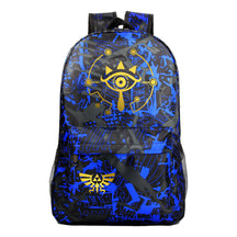Golden Printed Youth Student Backpack Men And Women's Leisure Backpack