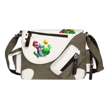 Super Mario Youth Student School Bag Canvas Shoulder Bag Casual Straddle Backpack