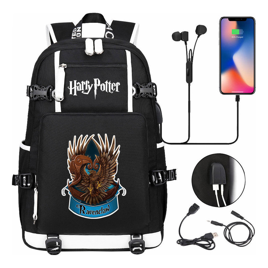 Academy Of Magic Usb Teen Student School Bag Men's And Women's Travel Backpack