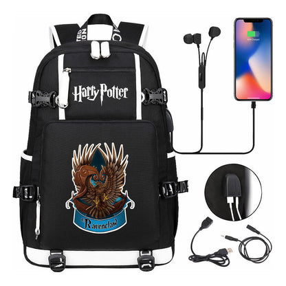 Academy Of Magic Usb Teen Student School Bag Men's And Women's Travel Backpack