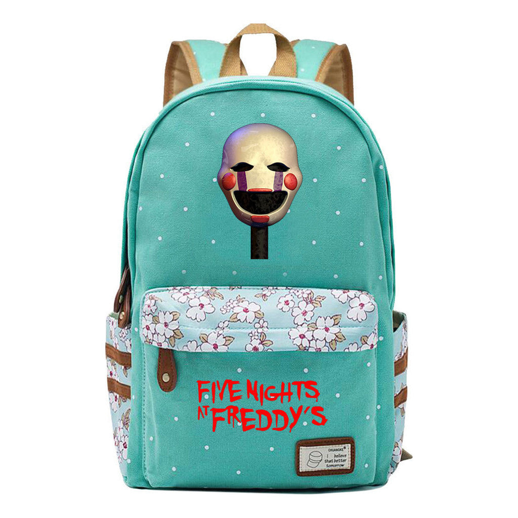 Toy Bear Game Fashion Printed Teenage Girls Student School Bag Men's And Women's Casual Canvas Backpack