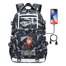 Printed Usb Youth Student School Bag Men's And Women's Backpack Leisure Travel Bag