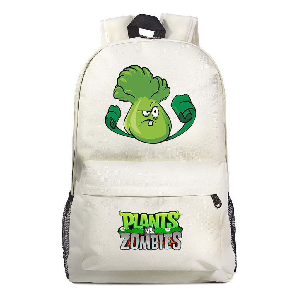 Game Plants Student School Bag Men's And Women's Leisure Backpack