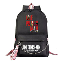 Comic One Punch Superman Printed Usb Youth Student Backpack Men's And Women's Leisure Travel Backpack