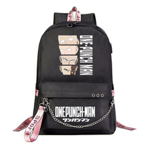 Comic One Punch Superman Printed Usb Youth Student Backpack Men's And Women's Leisure Travel Backpack