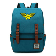 Anime Wonder Woman Printed Youth Student School Bag Men's And Women's Leisure Belt Buckle Backpack