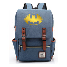 Golden Hero Batman Printed Youth Student School Bag Casual Belt Buckle Classic Backpack