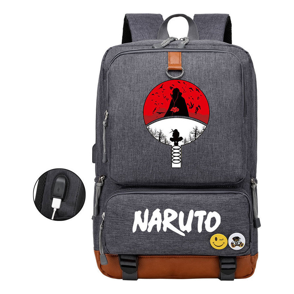 Printed Usb Youth Student Backpack For Men And Women's Leisure Travel Backpack