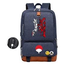 Naruto Print Usb Youth Student Backpack Leisure Travel Backpack