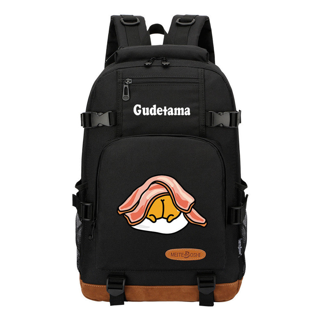 Lazy Teenage Student Backpack, Boys And Girls Backpack