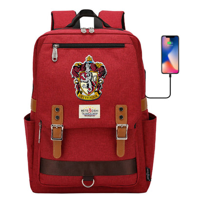 Usb Magnetic Buckle Student Backpack For Men And Women, Youth Leisure Backpack