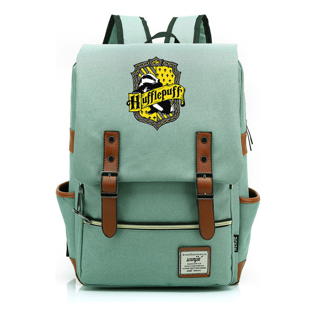 School Of Witchcraft And Wizardry Printed Teenage Student Backpack For Men And Women With Casual Belt Buckle Classic Backpack  43*29*13.5cm