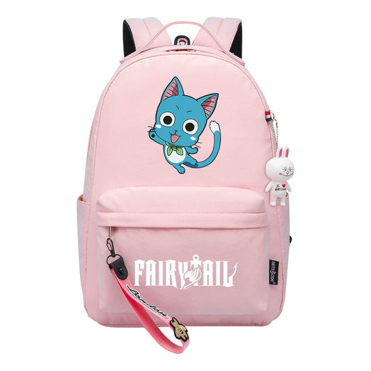 Printed Teenage Student Backpack Men And Women, Casual Bag Girls Backpack