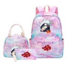 Naruto Teenage Girls School Bag Lunch Bag Three Piece Backpack Set