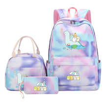 Corner Biology Student School Bag Lunch Bag Three Piece Set Backpack Set