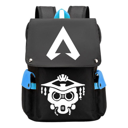 Apex Hero Print Usb Charging Cap Head Style Student School Bag Casual Backpack