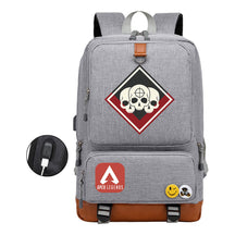 Apex Hero Print Usb Youth School Bag Leisure Travel Backpack