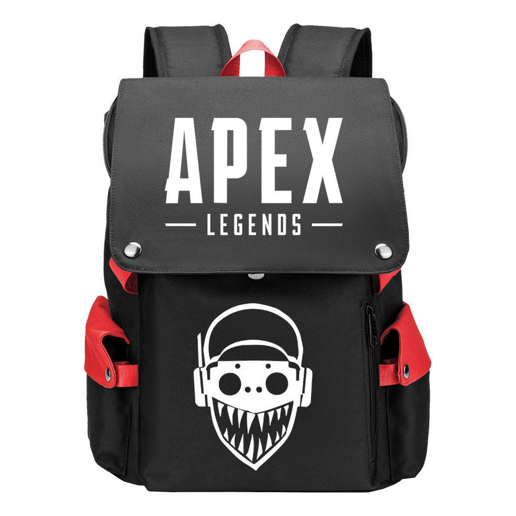 Apex Hero Print Usb Charging Cap Head Style Student School Bag Casual Backpack