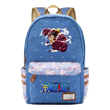 Anime Pirate Wang Lufei Printed Book Bag Fragmented Flower Leisure Backpack