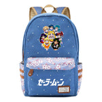 Anime Beauty Girl Warrior Student School Bag Fragmented Flower Boy's And Girl's Leisure Backpack