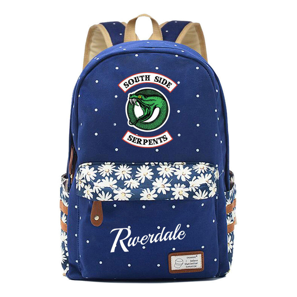 Valley Town Printed Student School Bag Fashion Leisure Backpack