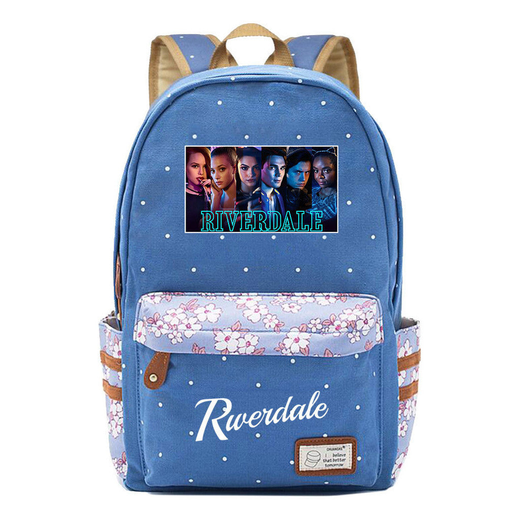 Valley Town Printed Student School Bag Fashion Leisure Backpack