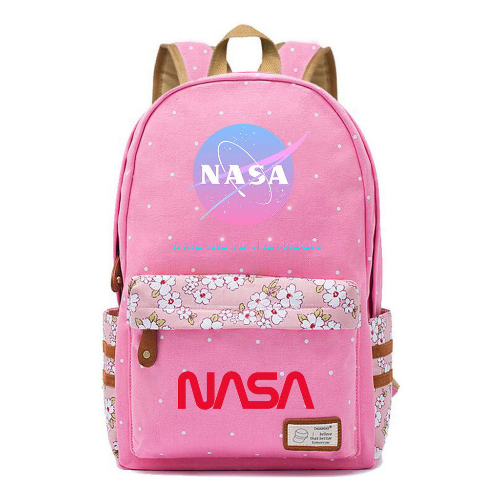 Fashionable Printed Student Backpack From Nasa, Casual Backpack