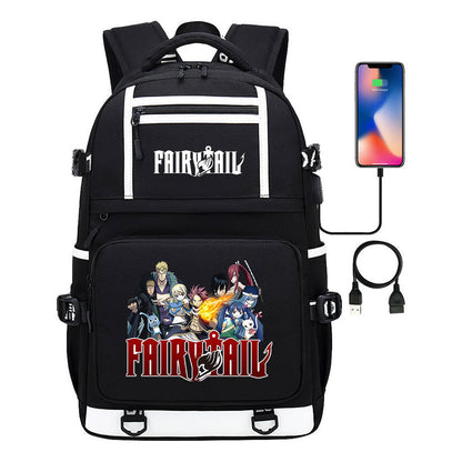Usb Youth Student School Bag Men's And Women's Backpack Leisure Travel Bag