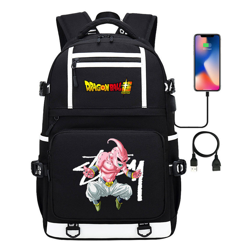 Seven Dragon Ball Usb Youth Student School Bag Men's And Women's Backpack Leisure Travel Bag