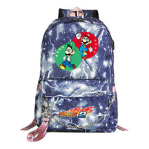 Super Mario Printed Teenage Student Backpack For Men And Women With Casual Woven Straps Backpack