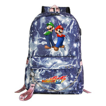 Super Mario Printed Teenage Student Backpack For Men And Women With Casual Woven Straps Backpack