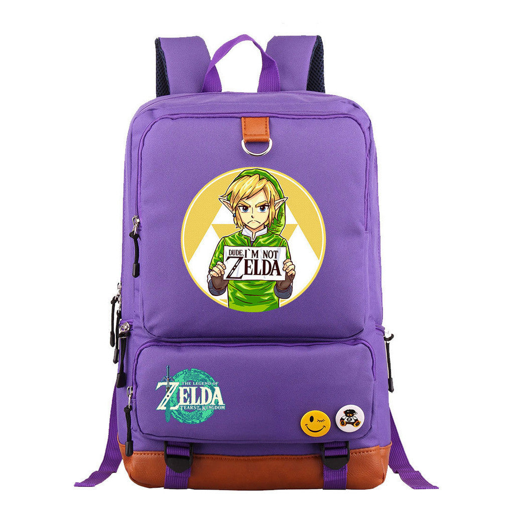 Printed Teenage Student Backpack, Travel Bag, Men's And Women's Backpack